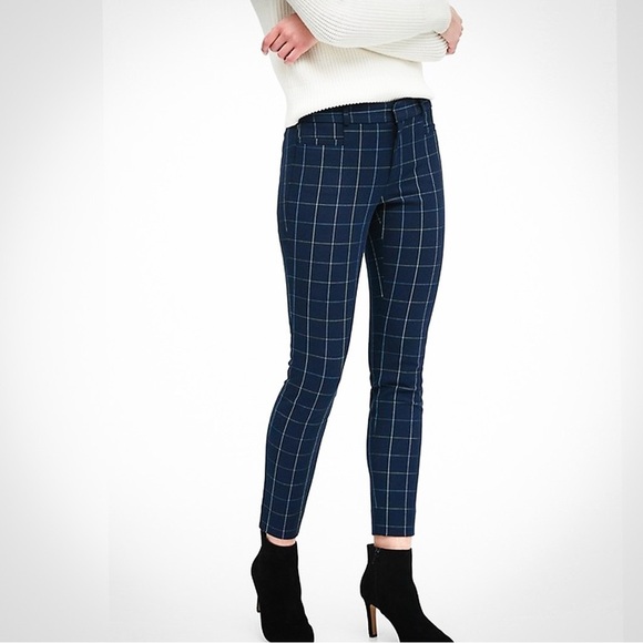 Banana republic blue plaid “Sloan fit” pant ❤️ - Picture 1 of 8